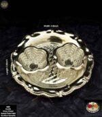 German silver haldi kumkum holder 1