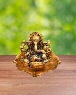 Leaf ganesh idol6