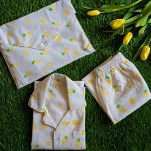 Adorable Kids' Cotton Coord Sets – Pineapple Print - Just £7! 🌟