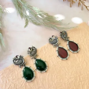 Lightweight Oxidised Earrings