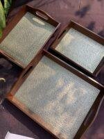 Silver Sheet Tray Set of 3