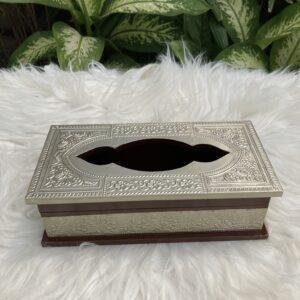 Silver Sheet Tissue Box