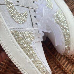 Bridal Pearl Glam Sneakers